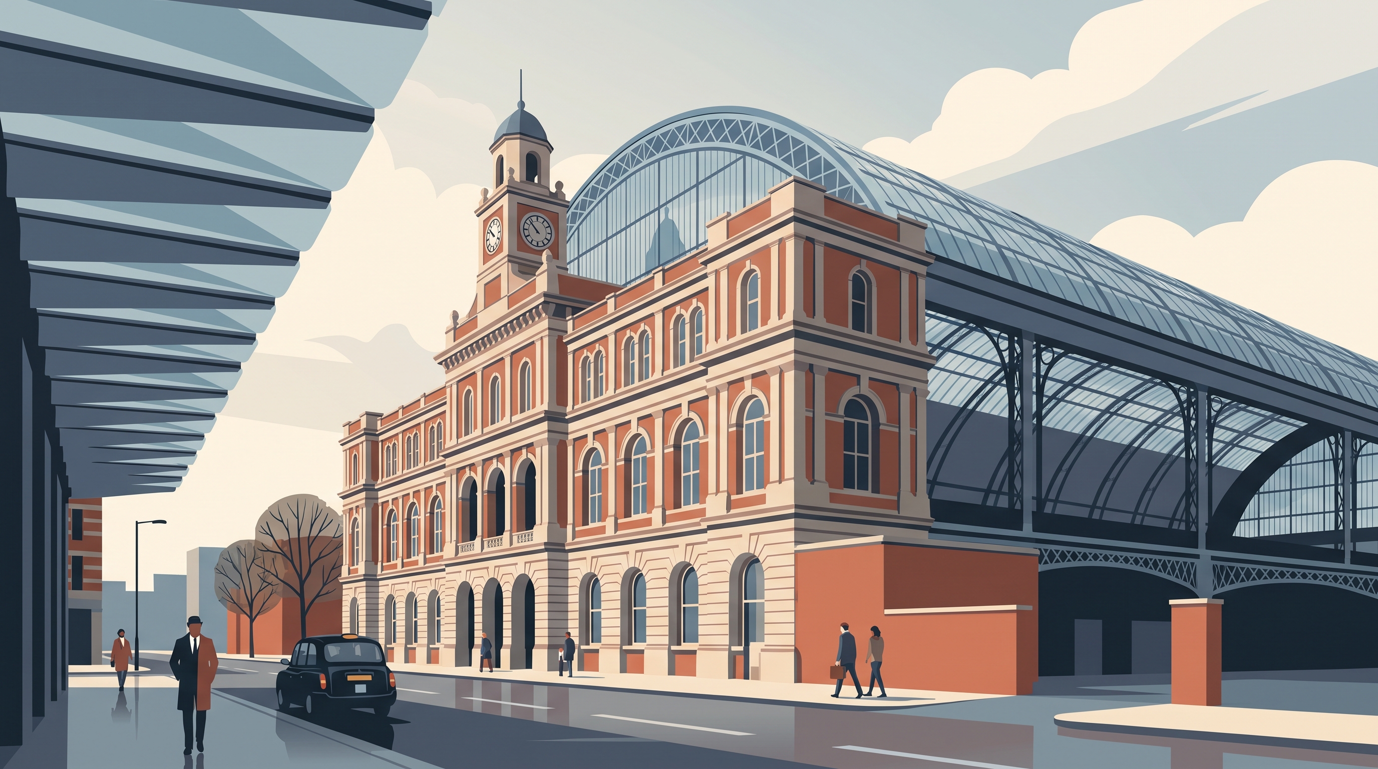 Olympia London exhibition centre in Kensington with its Victorian glass barrel-vaulted roof