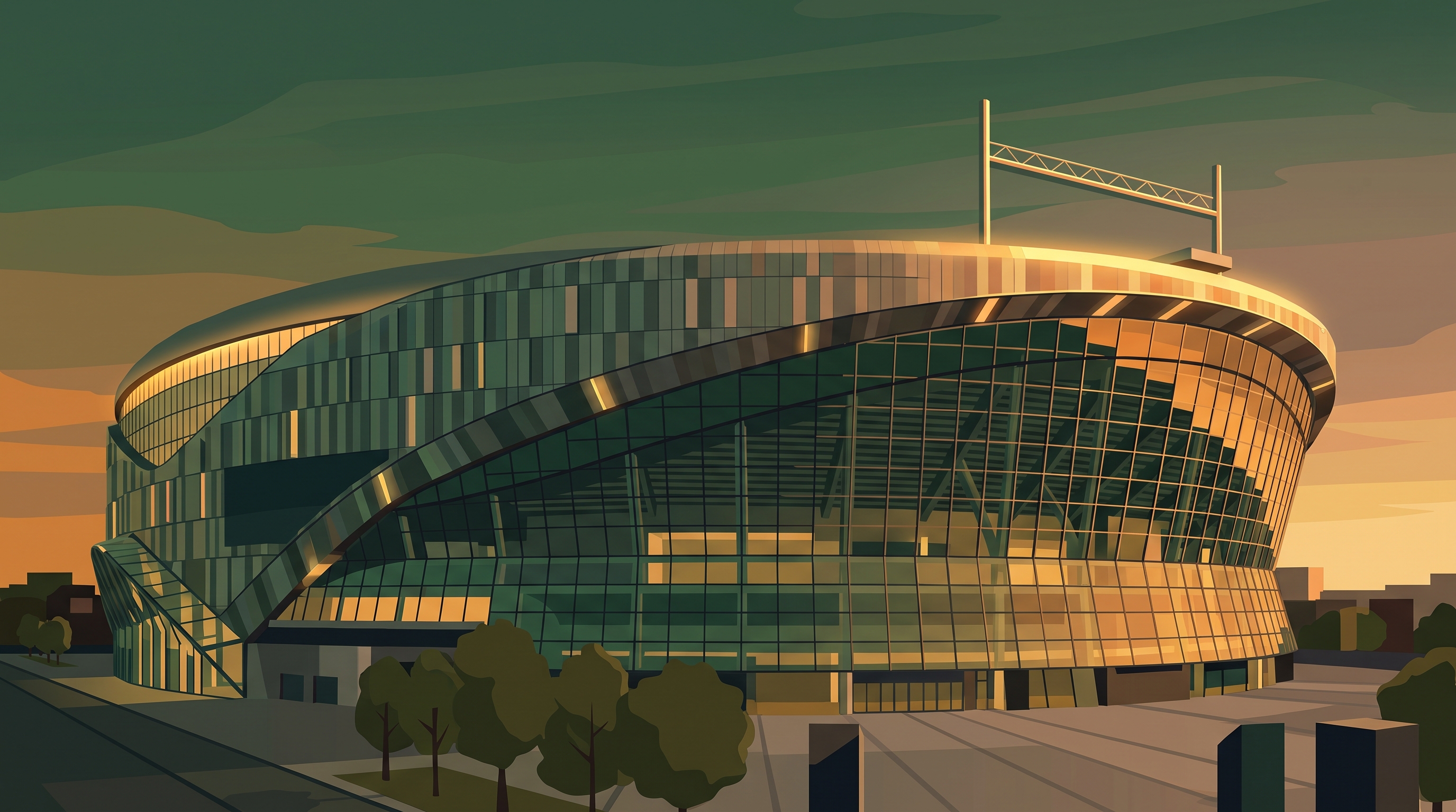 South Stand fan mosaic at Tottenham Hotspur Stadium, home of Tottenham Hotspur